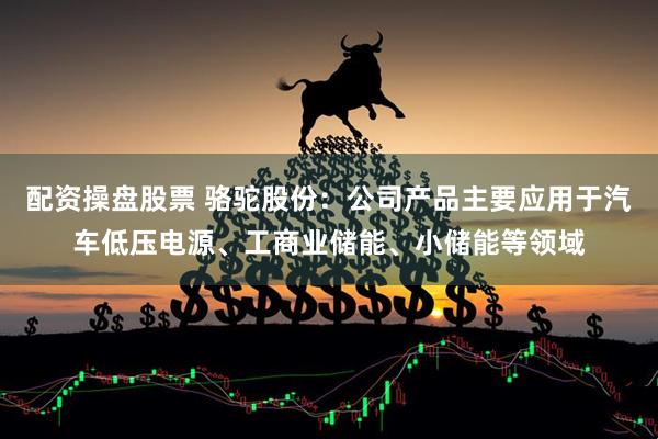 配资操盘股票 骆驼股份：公司产品主要应用于汽车低压电源、工商业储能、小储能等领域